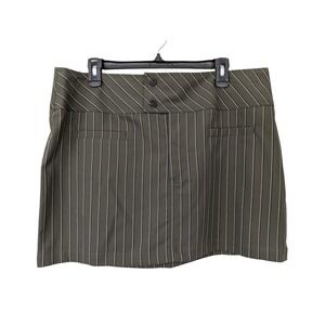 BG‎ Shtriped Short Mini Skirt Size XXL Olive Green Stripe NWT